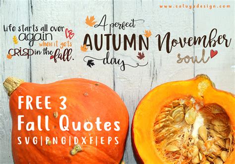 Download Free Fall Quote Bundle Files DXF Files