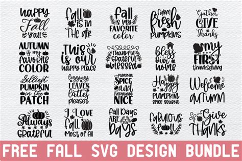 Download Free Fall SVG Bundle | Autumn SVG Cut Files Creativefabrica