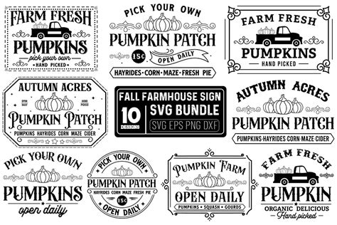 Download Free Fall SVG Cut File Bundle Commercial Use