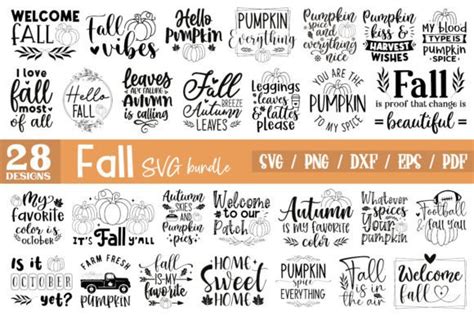 Download Free Fall SVG Cut File Bundle Creativefabrica For Crafts