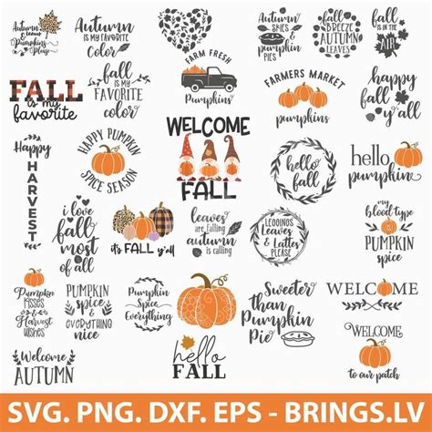 Download Free Fall SVG File Bundle with 10 Layered Cut Files Cricut SVG Free PSD Mockups