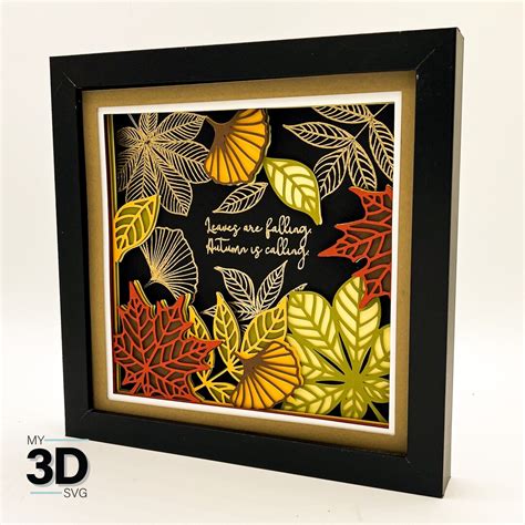 Download Free Fall Shadow Box SVG Creativefabrica