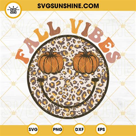Download Free Fall Vibes SVG, PNG, DXF Digital Files Include For Crafts