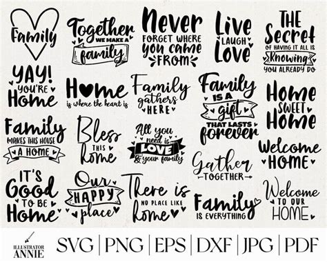 Download Free Family Bundle Commercial Use For Crafts