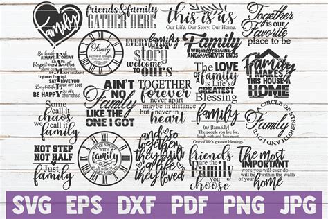 Download Free Family Bundle Cut Images