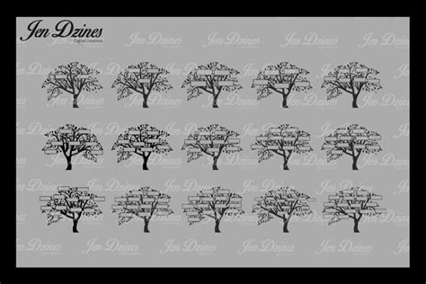 Download Free Family Tree Bundle SVG DXF EPS PNG Files DXF Files