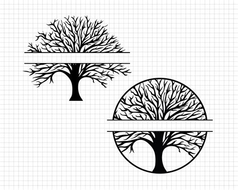 Download Free Family Tree Split, Tree, Tree Monogram, Split Frame Family Tree Easy Edite