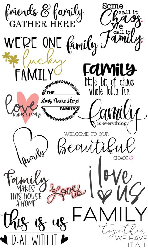Download Free Family for Cricut Machine