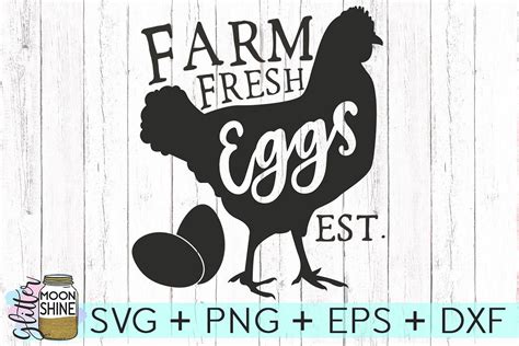 Download Free Farm Fresh Breakfast SVG set Files DXF Files