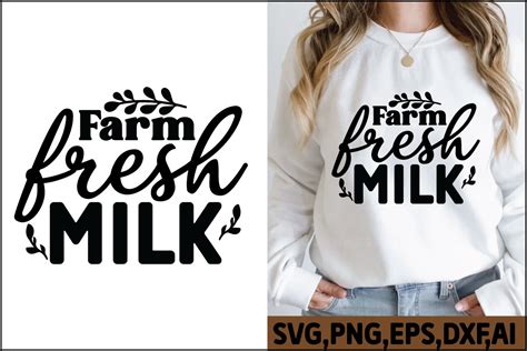 Download Free Farm Fresh Milk SVG, SVG File, DXF Files For Crafts