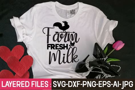 Download Free Farm Fresh Milk SVG, SVG File, DXF Printable