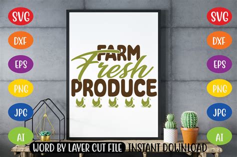 Download Free Farm Fresh Produce SVG Cut File Files Free PSD Mockups