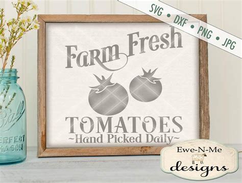 Download Free Farm Fresh Tomato SVG Files DXF Files