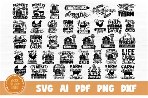 Download Free Farm Life SVG Bundle Cut Files For Crafts