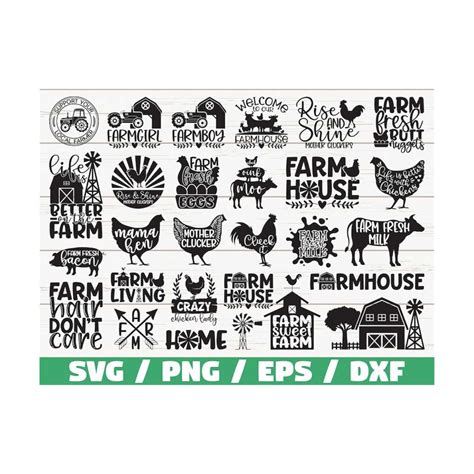 Download Free Farm Life SVG Bundle Cut Files For Cricut
