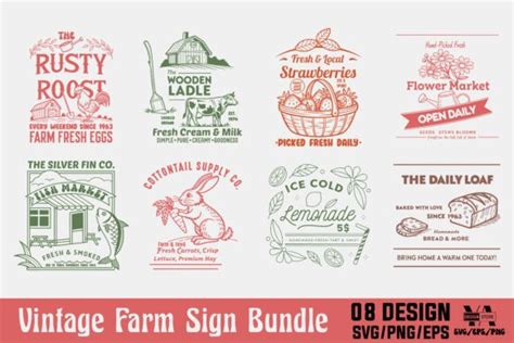 Download Free Farm Sign SVG Bundle For Crafts