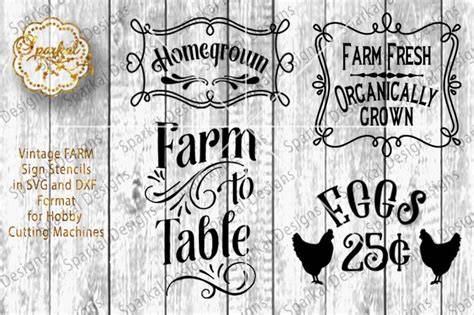 Download Free Farm to Table Market Sign SVG.DXF.EPS.PNG Cut File For Silhouette