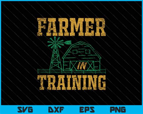 Download Free Farmer In Training SVG Commercial Use DXF Files