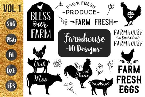 Download Free Farmhouse Bundle For Silhouette