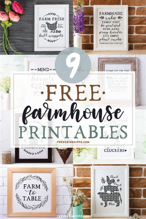 Free Farmhouse Printables