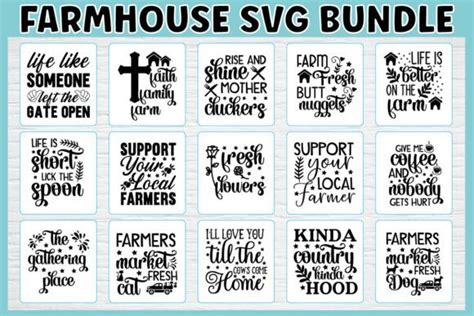 Download Free Farmhouse SVG Bundle Files DXF Files