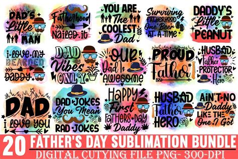Download Free Father's Day Cliparts Sublimation Design Files
