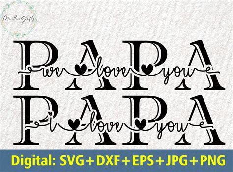 Download Free Father's Day Gift Papa Defination Commercial Use DXF Files