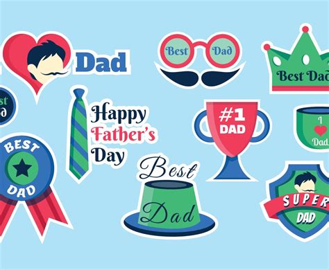 Download Free Father's Day Sticker Designs Commercial Use