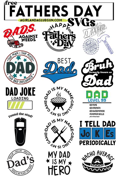 Download Free Father's Day Sticker Designs Commercial Use Free PSD Mockups