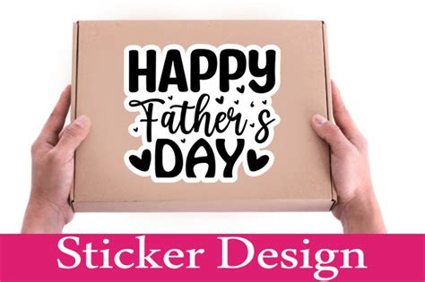 Download Free Father's Day Sticker Designs Creativefabrica For Crafts