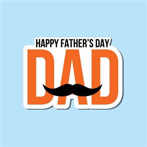 Download Free Father's Day Sticker Designs Files Free PSD Mockups