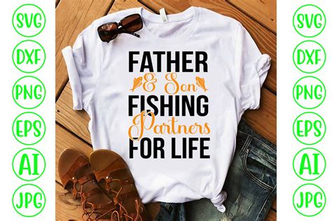 Download Free Father And Son Fishing Partners For Life Cut Files