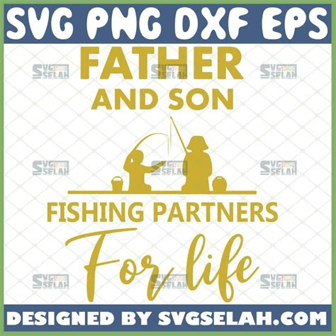 Download Free Father And Son Fishing Partners For Life Files DXF Files