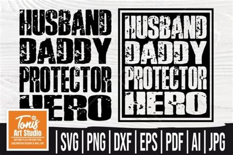 Download Free Fathers Day Husband Daddy Protector Hero DXF Files