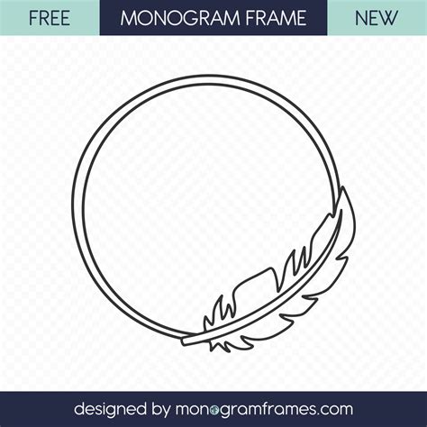Download Free Feather Frame - SVG File, DXF File for Cricut Machine
