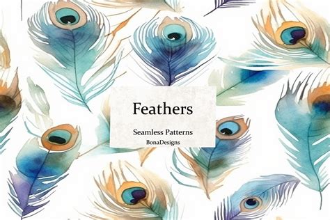Download Free Feathers Seamless Pattern Pack DXF Files