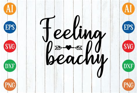 Download Free Feeling Beachy - Hand Lettered SVG Commercial Use For Crafts