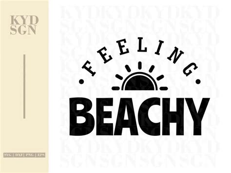 Download Free Feeling Beachy - Hand Lettered SVG Files DXF Files