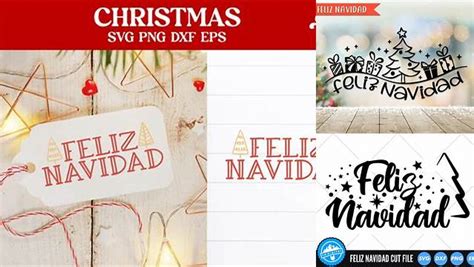 Download Free Feliz Navidad SVG Cutting Files Files