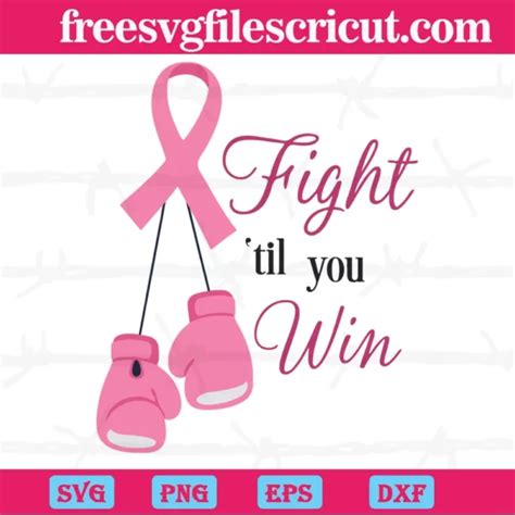 Download Free Fight Breast Cancer Love Support Fight Files DXF Files