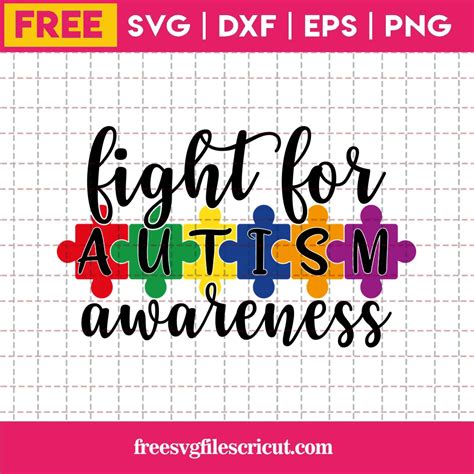 Download Free Fight For Autism Awareness Files Free PSD Mockups