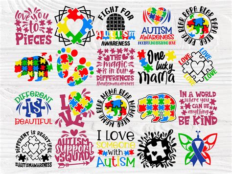 Download Free Fight For Autism Awareness SVG Cut File Files Free PSD Mockups