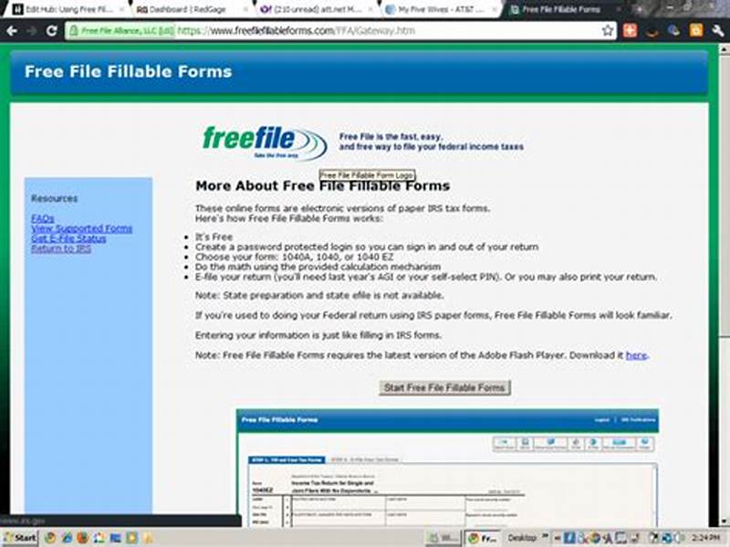 Free File Fillable Form
