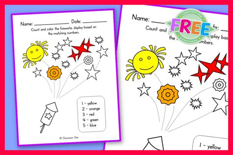 Download Free Fireworks Count Me In Printable