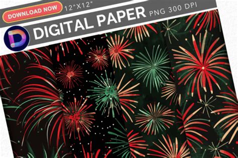 Download Free Fireworks Digital Paper Crafts
