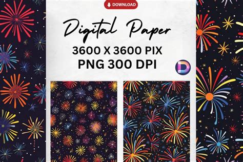 Download Free Fireworks Digital Paper Easy Edite