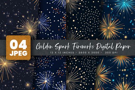 Download Free Fireworks Digital Paper Files For Crafts