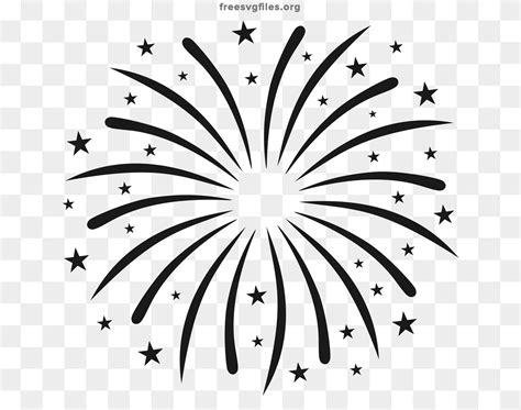 Download Free Fireworks SVG Cut File DXF Files
