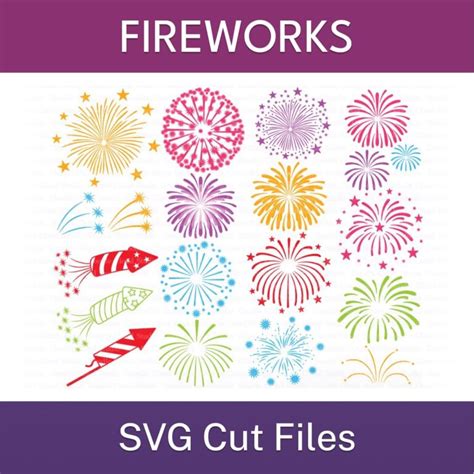 Download Free Fireworks for Sale SVG Cut File Files DXF Files