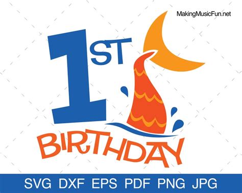 Download Free First Birthday Commercial Use DXF Files